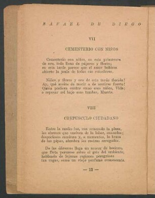 VIII - Crepúsculo ciudadano