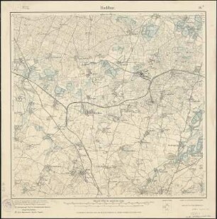 Meßtischblatt 38 : Radibor, 1915 : Radibor. - Aufgen. 1900/01 hrsg. 1906, einz. Nachtr. 1915. - 1:25000. - Leipzig, 1915. - 1 Kt.