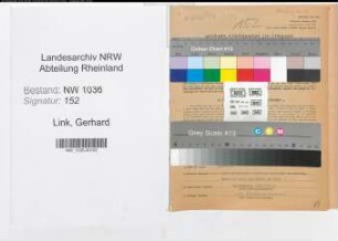 Entnazifizierung Gerhard Link , geb. 01.11.1892 (Bergrat)