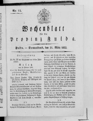 Nr. 13, Ausgabe vom 31. März 1832