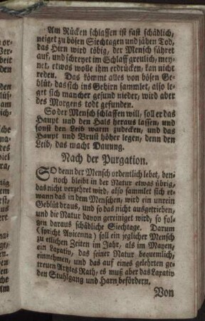 Nach der Purgation