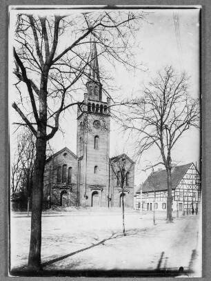 An der Stadtkirche in Neudamm in der Mark