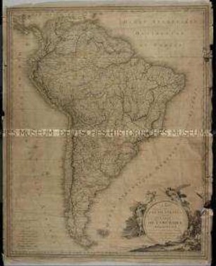 A map of South America / Carte de l'Amerique méridionale