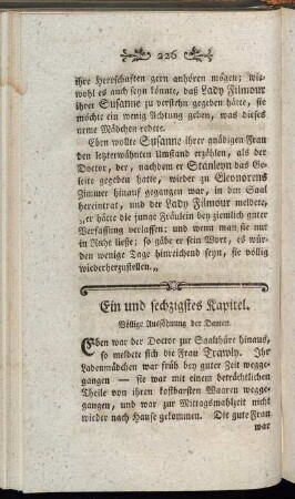 Ein und sechzigstes Kapitel. Völlige Aussöhnung der Damen.