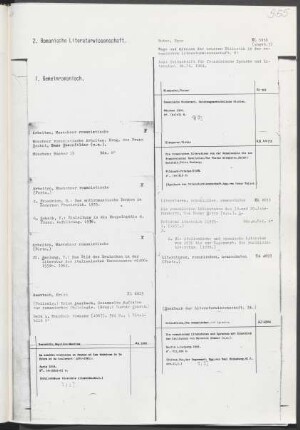 2. Romanische Literaturwissenschaft