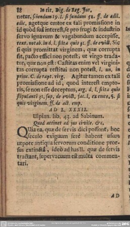 Ad L.XXXII. Ulpian. lib. 43. ad Sabinum