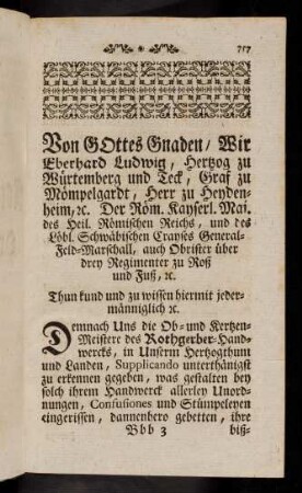 757-768, Vorwort. Erstlich. - Zwanzigstens.