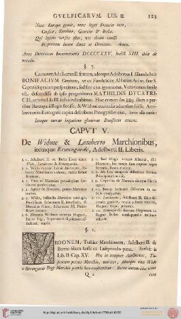 Capvt V: De Widone & Lamberto Marchionibus, itemque ermngarde, Adelberti II. Liberis