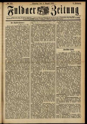 Ausgabe vom Sonntag, den 02. August 1891.