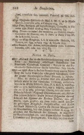 Norica in Folio.