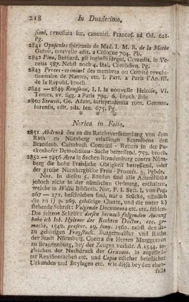 Norica in Folio.