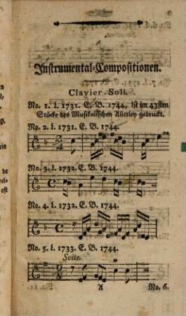 Verzeichniß des musikalischen Nachlasses des H. Capellmeisters Carl Philipp Emanuel Bach