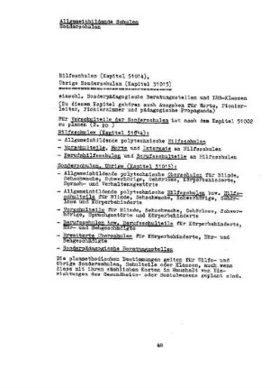 Allgemeinbildende Schulen : Sonderschulen