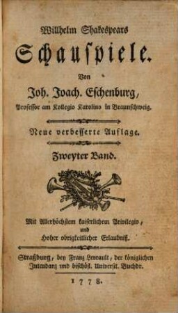 Willhelm Shakespears Schauspiele, 2
