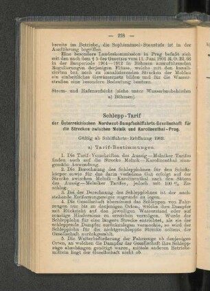 Schlepp-Tarif