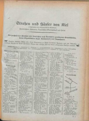 Straßen und Häuser von Kiel