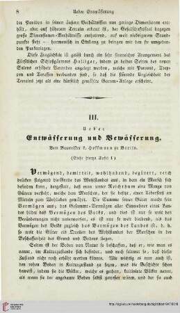 4: Über Entwässerung und Bewässerung
