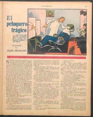 El peluquero trágico : Cuento por Julio Franzoso