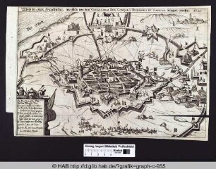 Abriß der Stadt Franckenthal, wie solche von dem Vice General Don Goncalo Fernandes de Cordova belagert gewesen. 1621