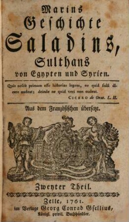 Des Herrn Marins Geschichte Saladins, Sulthans von Egypten und Syrien, 2