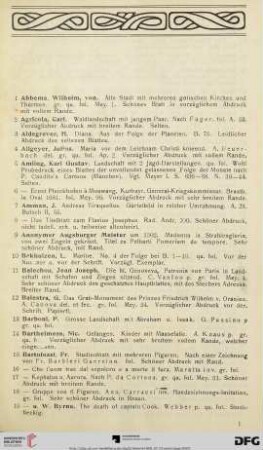 Abbema, Wilhelm von – Convolut (Nr. 1-580)