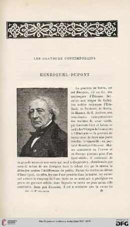 3. Pér. 7.1892: Henriquel-Dupont : les graveurs contemporains