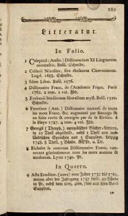 189-206, Litteratur.