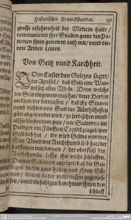 Von Geitz unnd Karchheit