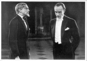 Conrad Veidt in der Doppelrolle als Wenzel / Michael Schellenberg im Stummfilm "Die Brüder Schellenberg" von Karl Grune. Ufa, 1925/1926