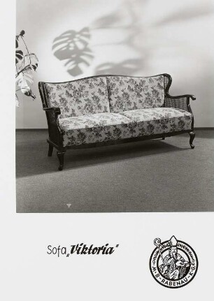 Sofa "Viktoria" : Sofa "Viktoria" (1964; März & Bischoff) in Ausstellungskoje