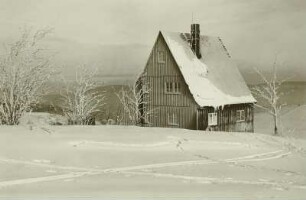 Altenberg-Schellerhau. Kammbaude. Giebelseite