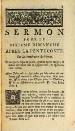 Sermons Du Pere Bourdaloue, de la Compagnie de Jesus, Pour Les Dimanches, 3