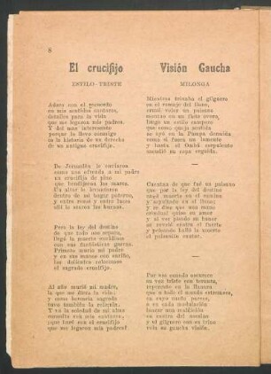El crucifijo : Estilo triste