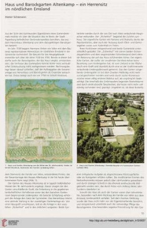 Haus und Barockgarten Altenkamp - ein Herrensitz im nördlichen Emsland