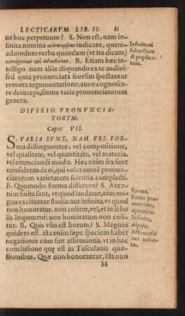 Divisio Pronunciatorum. Caput VII.