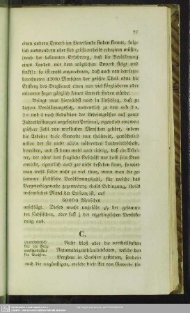 C. Unentbehrlichkeit der Bergwerksindustrie für Sachsen