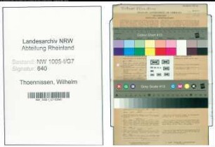 Entnazifizierung Wilhelm Thoennissen , geb. 14.11.1892 (Postschaffner)