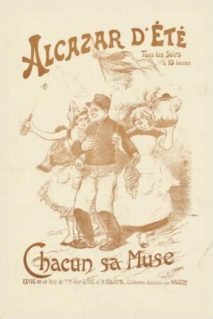 Alcazar d'été. Chacun sa Muse. Revue en un Acte