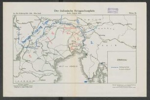 Skizze 26. Der italienische Kriegsschauplatz Ende August 1916.