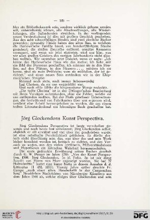 Jörg Glockendons Kunst Perspectiva