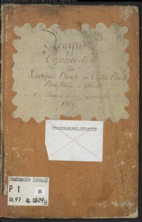 Zivilstandsregister der evangelischen Gemeinde Bünde, Kreis Herford (H 1809) (Gemeinde: Evangelische Gemeinde Bünde)