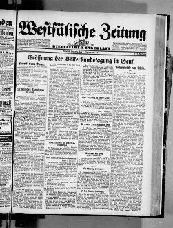 Westfälische Zeitung : Bielefelder Tageblatt