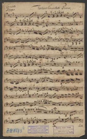 Konzerte; vl conc (2), orch; D-Dur
