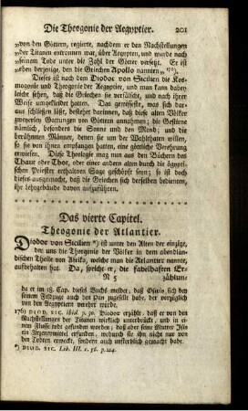 Das vierte Capitel. Theogonie der Atlantier