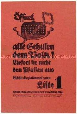 Aufruf der SPD zur Reichstagswahl