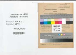 Entnazifizierung Hans Thielen , geb. 28.02.1912 (Polizeibeamter)