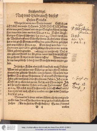 Nutz und Gebrauch dieses Ersten Stücks