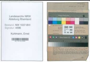 Entnazifizierung Ernst Kuhlmann , geb. 20.03.1897 (Postamtmann)