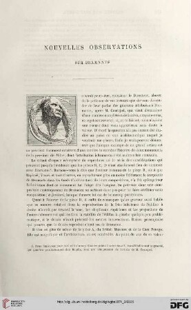 2. Pér. 10.1874: Nouvelles observations sur Bramante