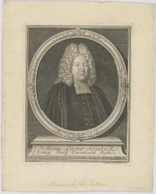 Bildnis des Johann Gustav Reinbeck